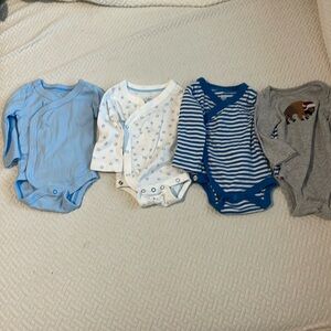 4 Pack Newborn Onesies